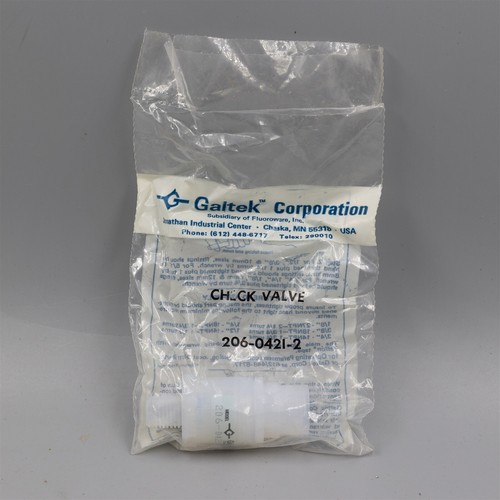 Válvula de retención Galtek 1/4" Orificio 206-0421-2