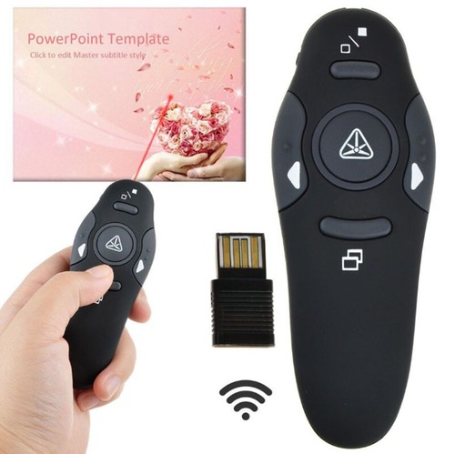 Power point Presentation Remote Wireless USB PPT Presenter Laser Pointer Clicker - Picture 9 of 12
