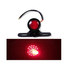 Motorcycle LED Retro Tail Brake Stop Light License Plate Harley chopper bobber