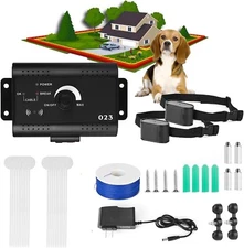 In-Ground Underground Waterproof Electric Dog Pet Fence System 2 Shock Collars