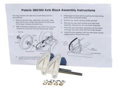 POLARIS 380/360/340 FRONT/REAR AXLE BLOCK KIT **2 PACK!! (ZODIAC - 9 ...