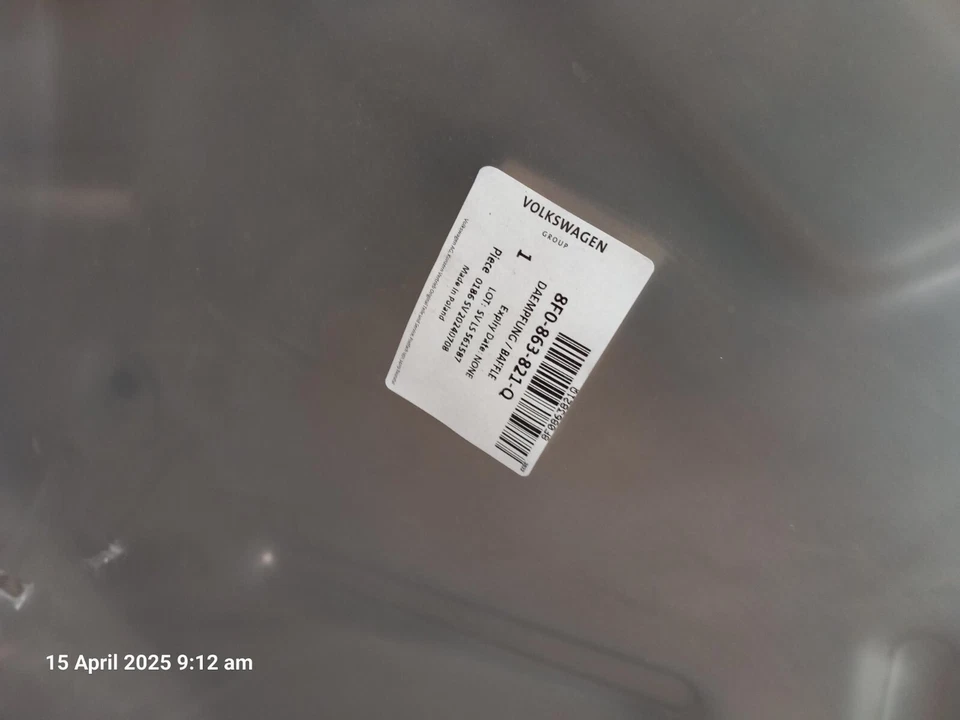 Audi A5 Cabriolet - Undertray (8F0863821Q) 2012-2016 — 第 3/3 张图片