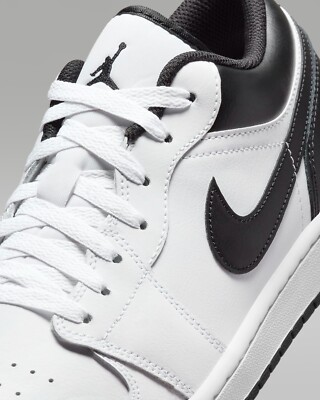 Nike Air Jordan 1 Low - White Black 553558-132 Mens Shoes