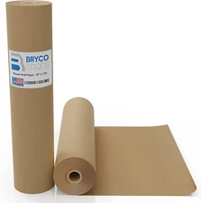 Bryco Goods Jumbo Kraft Paper Roll - Brown - 18" X 2100" (175') - USA Made - Sui