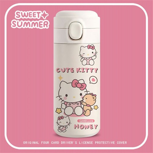 420 ml KT Kuromi Cinnamoroll Thermosbecher Wasserbecher Cartoon süß Kinder - Bild 29 von 59
