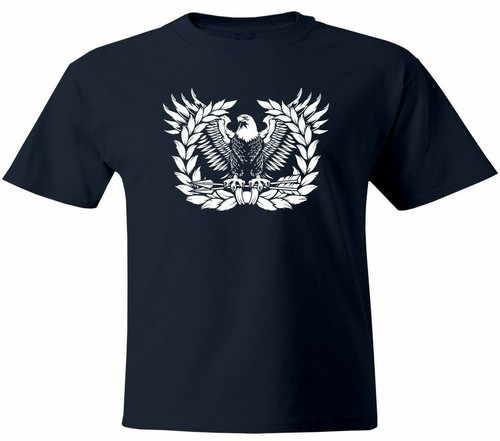 Mens Unisex Tee T-Shirt Crew Neck Gift Eagle Rising Shirt Printed Eagle Army - Picture 3 of 6