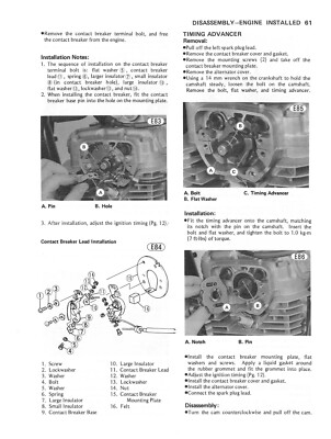 KAWASAKI Workshop Manual KZ305 305 KZ250 250 LTD CSR Twins 1979 to