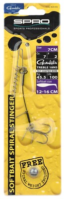 SPRO Predator Softbait Spiral Weights Stinger System Rig Spiral Pin Hecht Zander