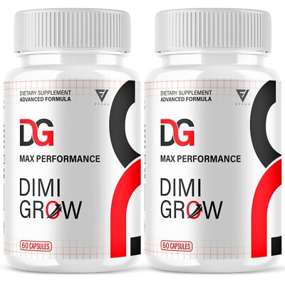 (2 Pack) DimiGrow Capsules, DimiGrow for High Drive, Dimi Grow (120 Capsules)