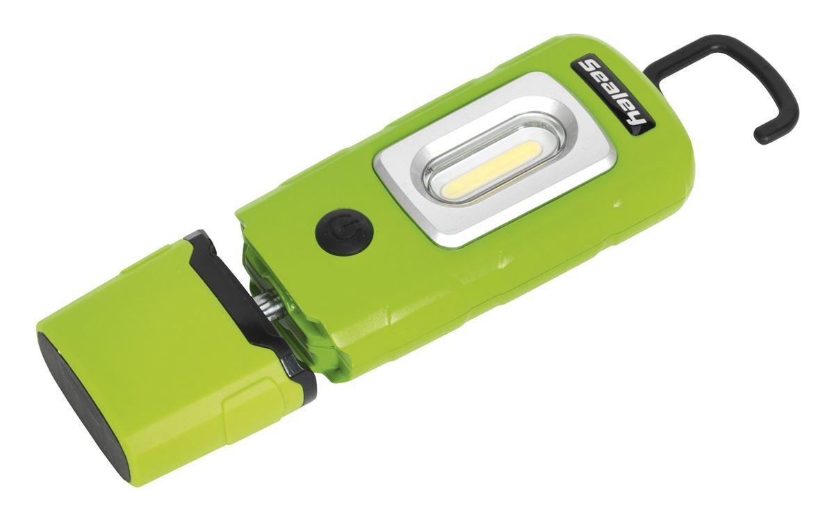 Sealey Ricaricabile 360� Ispezioni Luce 3W Rotondi & 1W SMD LED Verde