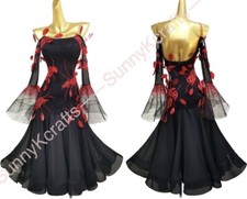 Tassel Latin Dance Dress Clothing Salsa Costume Ballroom Competition SMOOTH