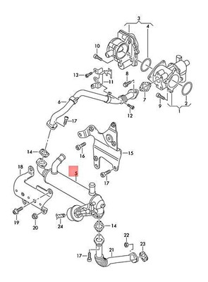 NEW EXHAUST RESERVOIR RADIATOR WITHOUT INDEX FLAP 076131512F GENUINE