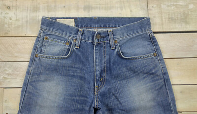 EDWIN 503 Relaxed Straight Distressed Dark Wash Blue Japanese