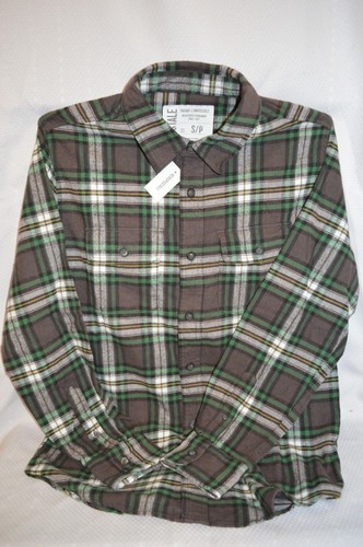 U PICK AEROPOSTALE $40 Plaid LONG Sleeve SHIRT SZ Medium SMALL Green Brown Tan - Picture 6 of 6