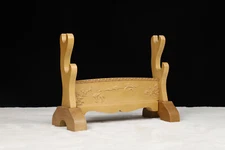 Sword Stand 2-Tier Wood Japanese Samurai Sword Holder Katana Display Stand