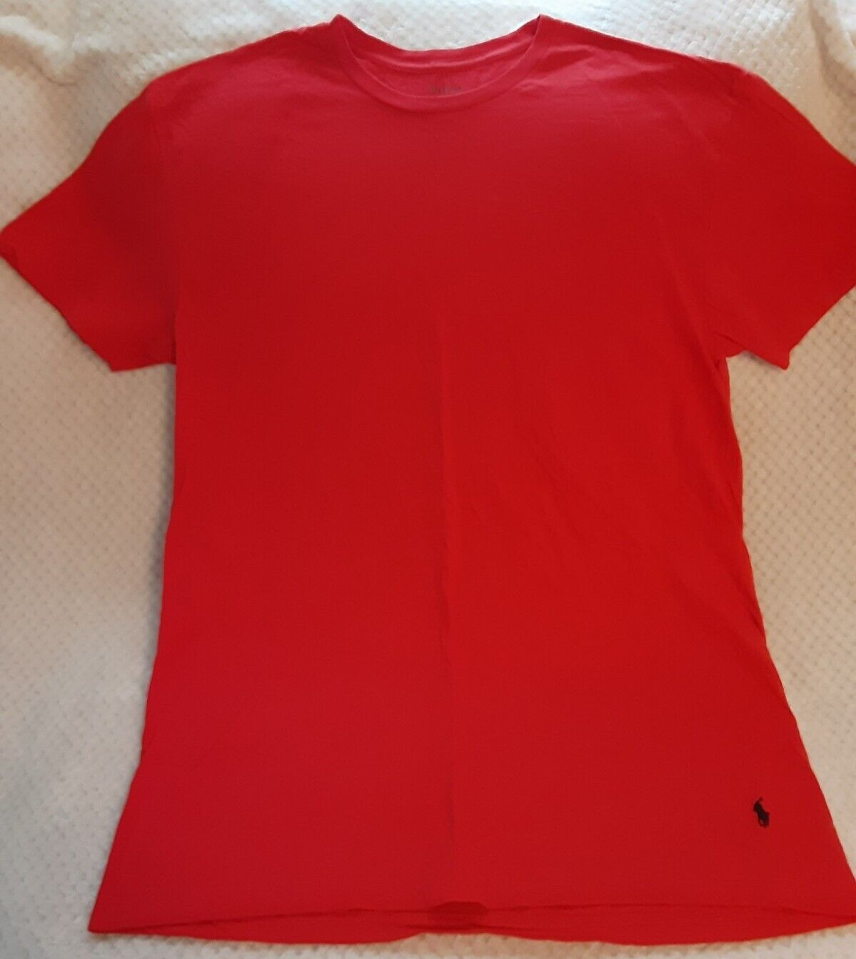 Polo Ralph Lauren T shirt da uomo grande vestibilità classica collo equipaggio rosso pony