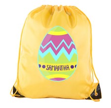 Personalized Easter Drawstring Backpacks, Easter Egg Cinch Bags, Nice Gift Bags