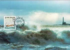 Sea Rescue Vessel Ship Merikokko Stormy Sea Lighthouse Finland Maxi FDC 1997