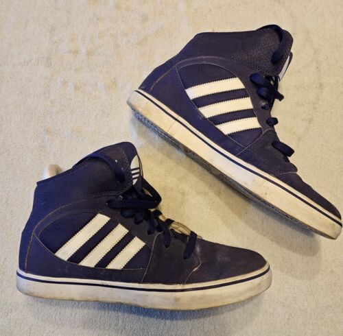 Adidas Men's Purple High Top Retro Sneakers 80s Style - Picture 2 of 6