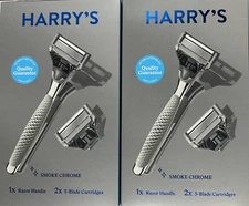 Harry's Men's  Handle Razor with 2  5 Blade Cartridge.  2 pack just like picture