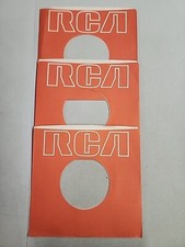 45 RPM 7" RECORD SLEEVES CO. SLEEVE 3 PACK SEE PHOTOS - RCA SLV166