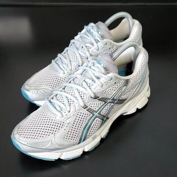 Asics Womens Gel 1150 T065N Size 7 White Blue Running Shoes