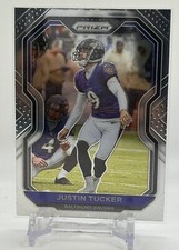 2020 Panini Prizm Justin Tucker Baltimore Ravens Football Card #44       