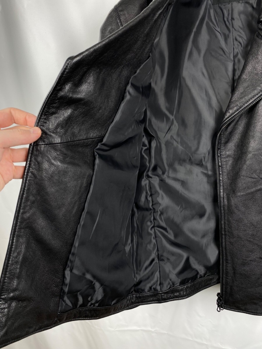Nano Universe Japan Goat Skin Biker Jacket Genuine Leather | eBay