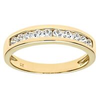 Ladies Eternity Yellow Gold Band Ring Dubai Created Diamond Reduced From £150 Ladies Eternity Yellow Gold Band Ring Dubai Created Diamond Reduced From £150