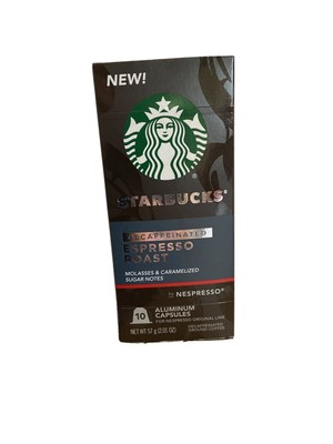 Starbucks Descafeinado Cápsulas De Café Espresso Asado 10 De Aluminio | eBay
