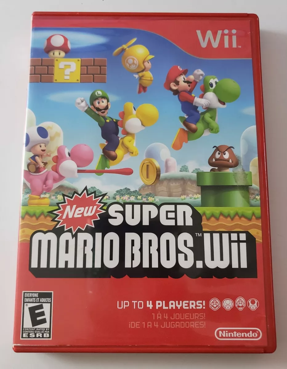 Wii Replacement Case - NO GAME - New Super Mario Bros. Wii