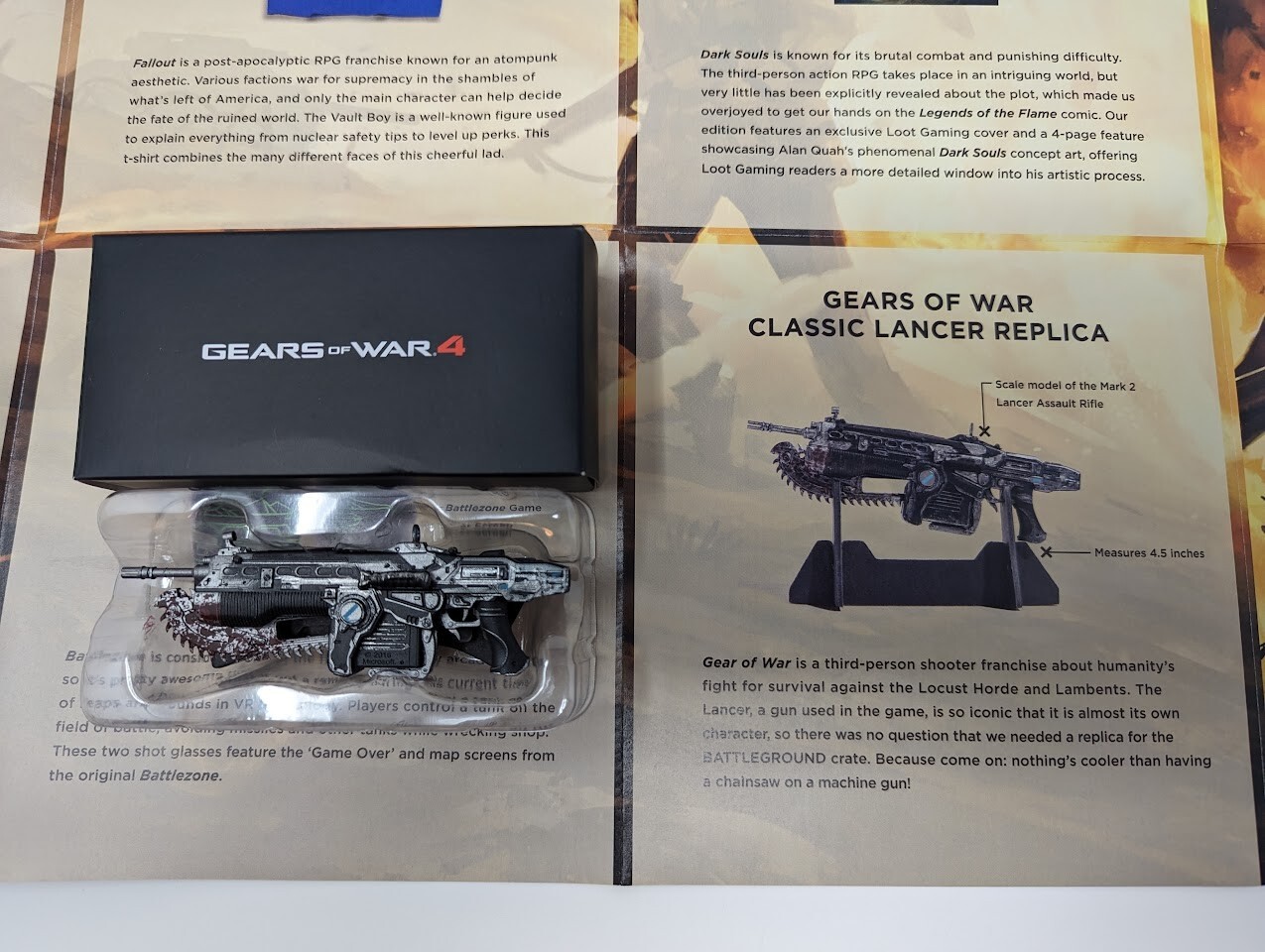 Gears of War 4 Mark 2 Lancer Replica Model Loot Crate Exclusive 4.5