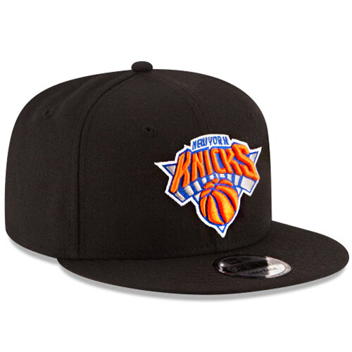New Era New York Knicks 9Fifty Snapback Sombrero NBA Oficial Clásico Sólido Gorra Negra - Imagen 2 de 7
