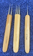 3x 0.5mm Crochet Needle Hook Tool Making Dreadlock Braiding Hair US .