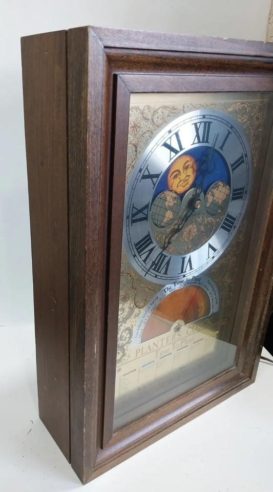 Vintage Mechtronics Fairfield Planters Clock Moon Time To Plant Model 6