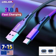 Cable micro de carga rápida USB tipo C cable 3A cargador de teléfono universal cable de datos