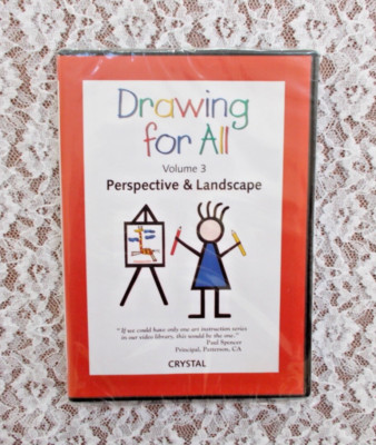 Drawing For All, Volume 3, Perspective & Landscape New Sealed DVD Crystal Prod.