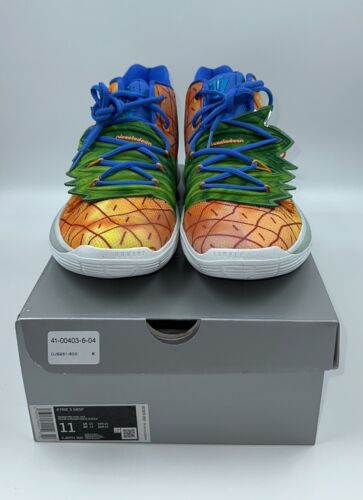 Nike Kyrie 5 x SpongeBob SquarePants Pineapple House 2019 NEW Size 11 - Picture 1 of 6