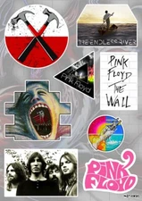 Pink Floyd Sticker Pack | Progressive Art Rock Psychedelia Music Band Logo