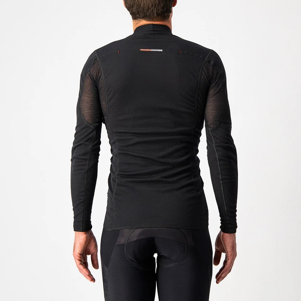 Castelli FLANDERS WARM LS Long Sleeve Thermal Cycling Base Layer : BLACK - Image 2 of 4