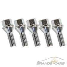 5x FEBI RADBOLZEN SCHRAUBEN M12 x 1,5 x 22 mm KEGELBUND 60° SW17 50024725