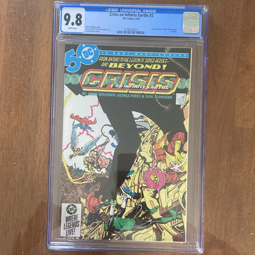 DC Comics Crisis on Infinite Earths #2 (1985) CGC 9.8 White Pages