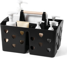 Portable Shower Caddy Plastic Shower Basket Organizer Divided Bathroom Caddy Sto