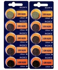 Sony CR1620 CR 1620 Lithium 3V Batteries pack 10