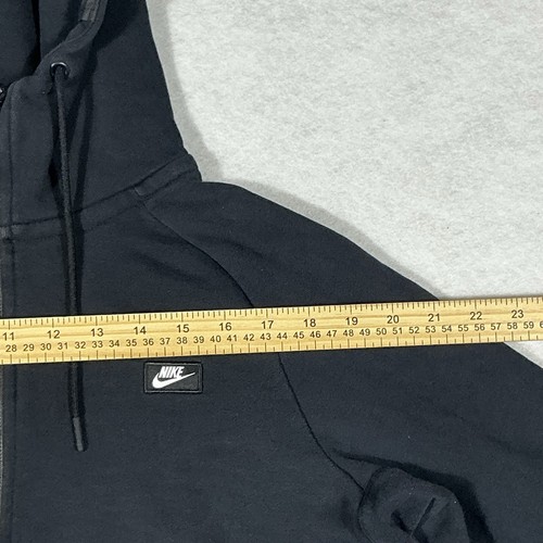 Nike Fleece Sweatshirt Hoodie Boys Youth Size Medium Embroidered Swoosh Black - Picture 12 of 12