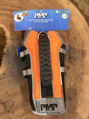 PMP Dog Life Jacket XS Orange Reflective Quick-Release Buckle Rescue Handle