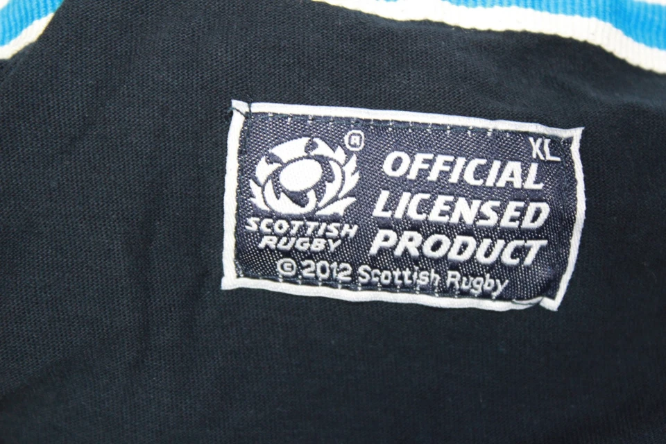 Official Scotland Rugby T-Shirt XL Navy Blue 2012 Retro - image 4 of 4