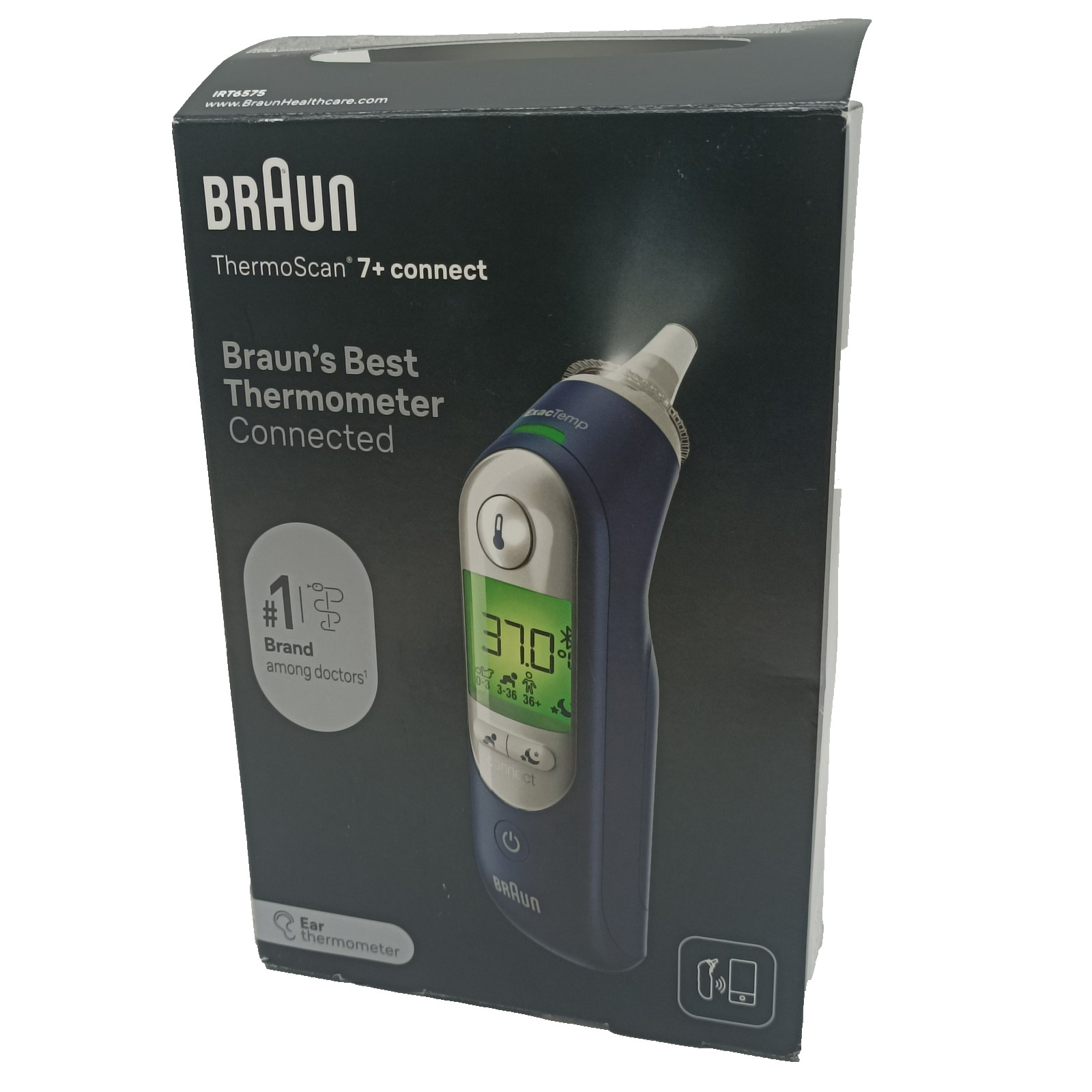 Fieberthermometer Braun ThermoScan 7+ connect Ohr Infrarot für Kinder