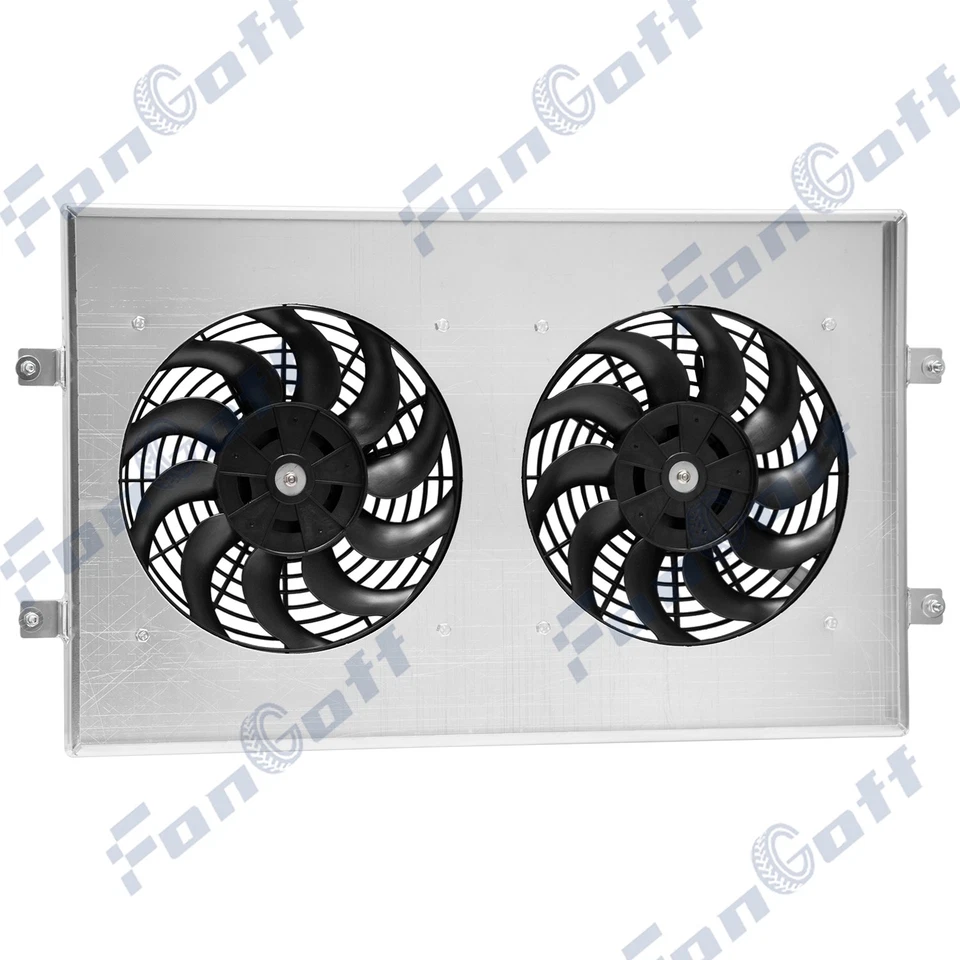 Cubierta de aluminio + ventilador 120 W 16"" apto para Jeep Grand Cherokee 1993-97 1995 5,2 L V8 AT Foto 3 de 4