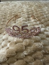 Tiara That Boasts 95 In Rose Gold And Crystals